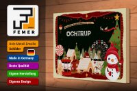 Holzschild Weihnachten Grüße aus OCHTRUP Geschenk 30x20cm