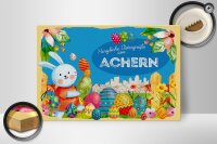 Holzschild Ostern Ostergrüße 30x20cm ACHERN Geschenk Fest