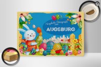 Holzschild Ostern Ostergrüße 30x20cm AUGSBURG Geschenk Deko