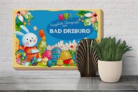 Holzschild Ostern Ostergrüße 30x20cm BAD DRIBURG Geschenk
