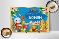 Holzschild Ostern Ostergrüße 30x20cm BÖNEN Geschenk Deko