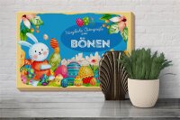 Holzschild Ostern Ostergrüße 30x20cm BÖNEN Geschenk Deko