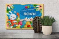 Holzschild Ostern Ostergrüße 30x20cm BONN Geschenk Deko