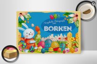 Holzschild Ostern Ostergrüße 30x20cm BORKEN Geschenk Deko