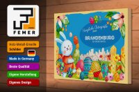 Holzschild Ostern Ostergrüße 30x20cm BRANDENBURG Geschenk Deko