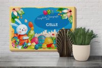 Holzschild Ostern Ostergrüße 30x20cm CELLE Geschenk Fest Deko