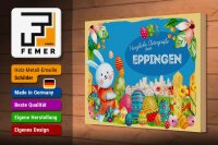 Holzschild Ostern Ostergrüße 30x20cm EPPINGEN Geschenk Deko