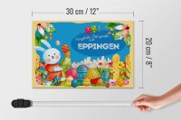 Holzschild Ostern Ostergrüße 30x20cm EPPINGEN Geschenk Deko