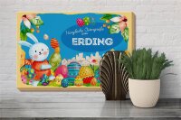 Holzschild Ostern Ostergrüße 30x20cm ERDING Geschenk Deko