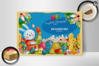 Holzschild Ostern Ostergrüße 30x20cm FRANKFURT AM MAIN Geschenk Deko