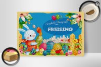 Holzschild Ostern Ostergrüße 30x20cm FREISING Geschenk Deko