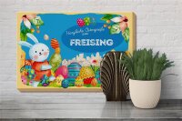 Holzschild Ostern Ostergrüße 30x20cm FREISING Geschenk Deko