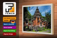 Holzschild Reise 30x20cm Bali DENPASAR Tempel Geschenk