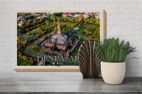 Holzschild Reise 30x20cm DENPASAR Bali Tempel Architektur