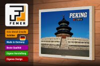 Holzschild Reise 30x20cm Peking China Himmelstempel Geschenk