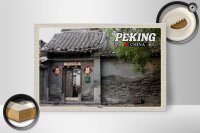 Holzschild Reise 30x20cm Peking China Hutong Geschenk