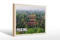 Holzschild Reise 30x20cm Peking China Jingshan Park
