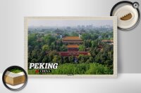 Holzschild Reise 30x20cm Peking China Jingshan Park