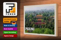 Holzschild Reise 30x20cm Peking China Jingshan Park
