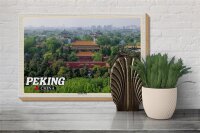 Holzschild Reise 30x20cm Peking China Jingshan Park