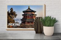Holzschild Reise 30x20cm Peking China Kaiserlicher Sommerpalast