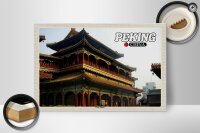 Holzschild Reise 30x20cm Peking China Lama Tempel Geschenk