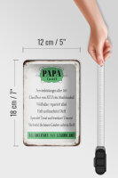 Blechschild Spruch 12x18cm Papa GmbH 24/7 lebenslang