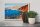 Holzschild Reise 30x20cm Santorin Griechenland Red Beach Strand
