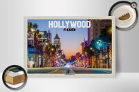 Holzschild Reise 30x20cm Hollywood USA Hollywood Boulevard Deko