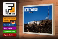 Holzschild Reise 30x20cm Hollywood USA Hollywood Hills