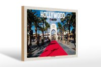 Holzschild Reise 30x20cm Hollywood USA Universal Studios
