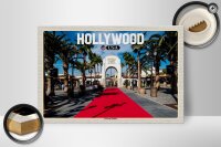 Holzschild Reise 30x20cm Hollywood USA Universal Studios