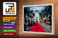 Holzschild Reise 30x20cm Hollywood USA Universal Studios