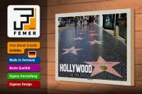 Holzschild Reise 30x20cm Hollywood USA Walk of Fame