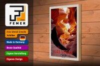 Holzschild Reise 20x30cm Las Vegas USA Antelope Canyon