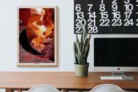 Holzschild Reise 20x30cm Las Vegas USA Antelope Canyon
