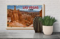 Holzschild Reise 30x20cm Las Vegas USA Zion Park Geschenk