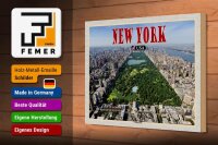 Holzschild Reise 30x20cm New York USA Central Park