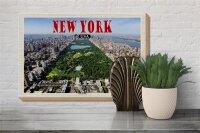 Holzschild Reise 30x20cm New York USA Central Park