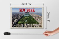 Holzschild Reise 30x20cm New York USA Central Park