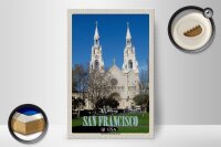 Holzschild Reise 20x30cm San Francisco Saints Peter and Paul Church
