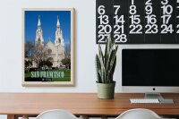 Holzschild Reise 20x30cm San Francisco Saints Peter and Paul Church