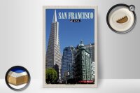 Holzschild Reise 20x30cm San Francisco USA Transamerica Pyramid