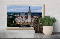 Holzschild Reise 30x20cm Washington DC USA Basilica National Shrine