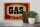 Holzschild Hinweis 30x20cm GAS open 24 hours