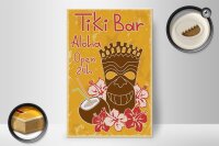 Holzschild Alkohol 20x30cm Tiki Bar Aloha Hawaii