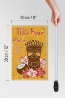 Holzschild Alkohol 20x30cm Tiki Bar Aloha Hawaii