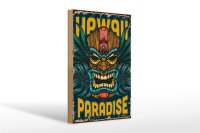 Holzschild Retro 20x30cm Hawaii Paradise