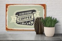 Holzschild Kaffee 30x20cm extra strong Coffee