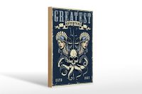 Holzschild Pinup 20x30cm greatest adventure